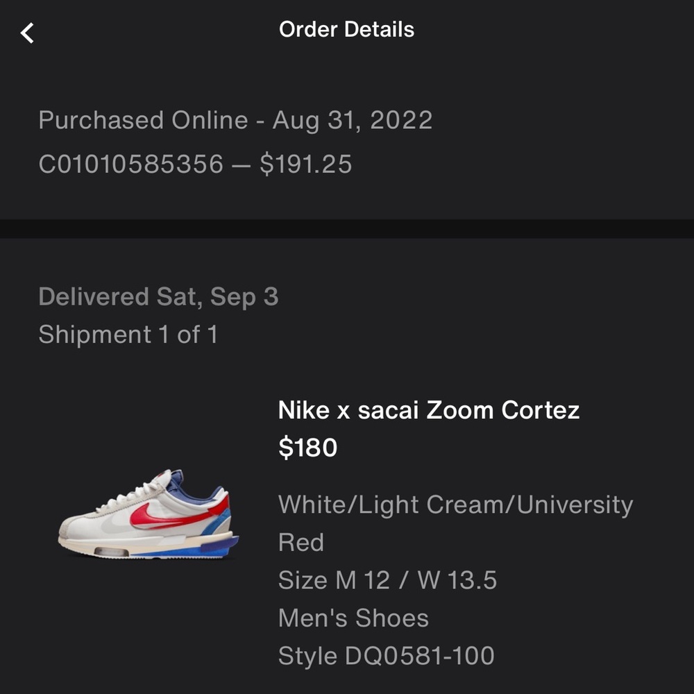 Nike x sacai Zoom Cortez Men's Shoes - Picture 3 of 10